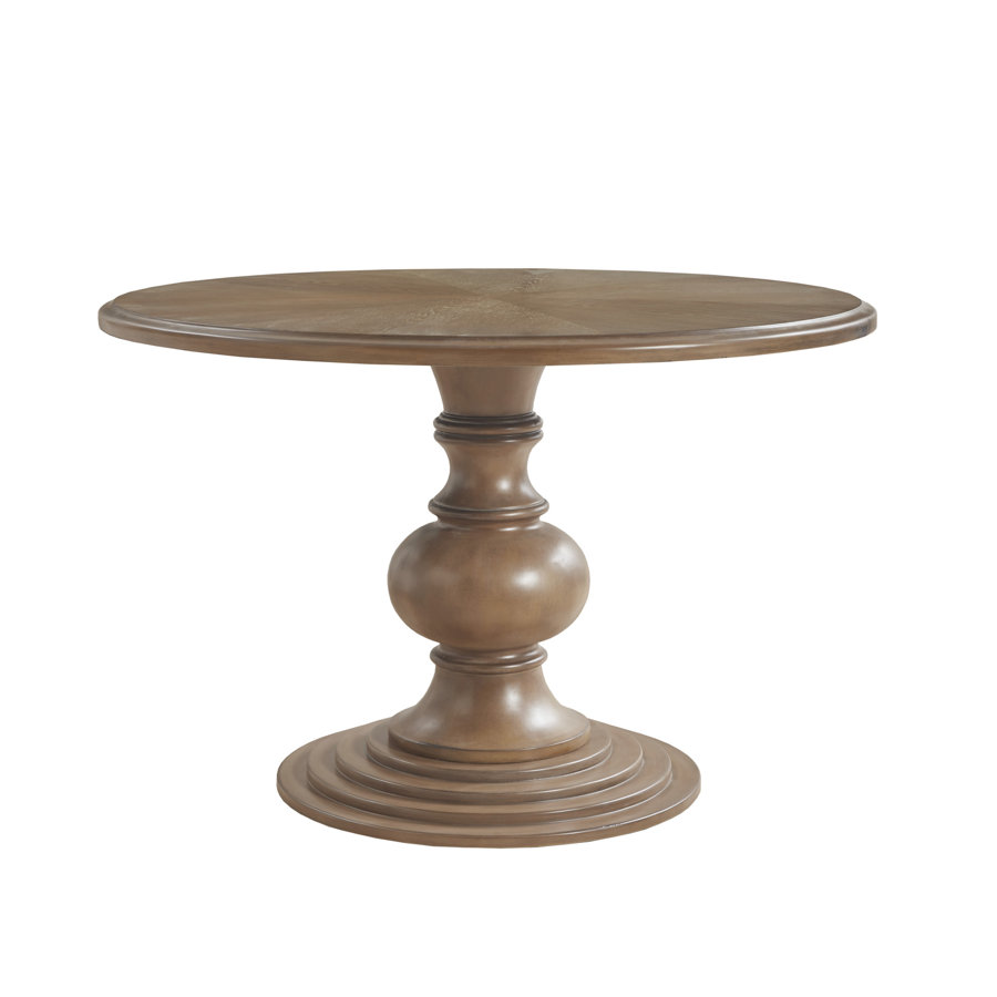 Lexi 46” Round Dining Table with Pedestal Base